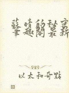 苏晴的秘密小说笔趣阁最新章节