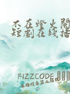 不在灯火阑珊处短剧在线播放