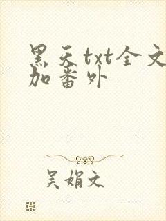 黑天txt全文加番外