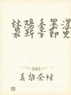 林阳秦墨浓免费最新章节更新