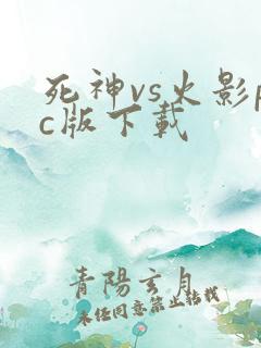 死神vs火影pc版下载