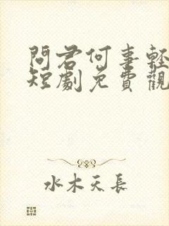 问君何事轻离别短剧免费观看