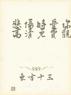 悲伤时爱你韩剧高清免费观看