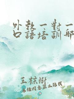 外教一对一英语口语培训哪里的比较好