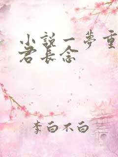 小说一梦重生与君长念