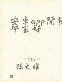 安卓app开发哪家好