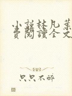 小说林凡叶惜免费阅读全文最新章节