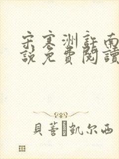 宋寒洲许南栀小说免费阅读最新章节