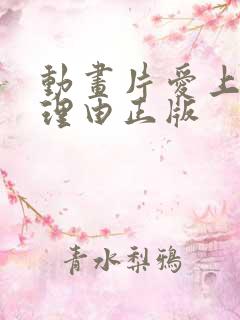 动画片爱上她的理由正版