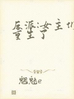 反派:女主们都重生了