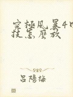 究极风暴4回击技怎么放