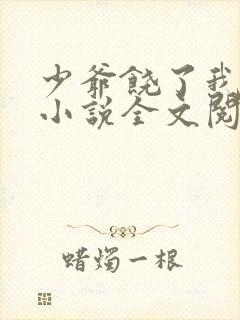 少爷饶了我原著小说全文阅读