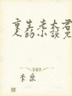 重生老太君不嫁人的小说免费阅读