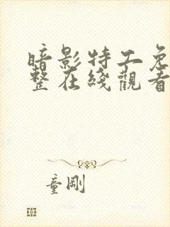 暗影特工免费完整在线观看高清电影