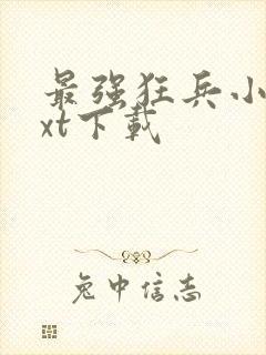 最强狂兵小说txt下载