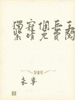 独宠佣兵王妃韩紫晴免费阅读无弹窗