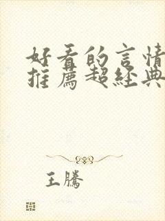 好看的言情小说推荐超经典完结现代