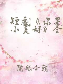 短剧《你是我的小美好》全集播放