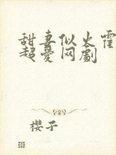 甜妻似火霍爷他超爱网剧