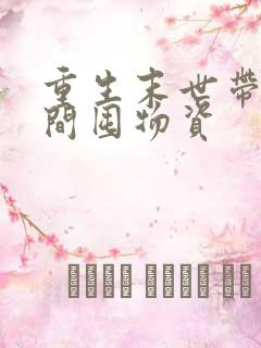 重生末世带上空间囤物资