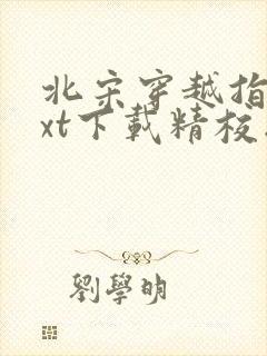 北宋穿越指南txt下载精校版