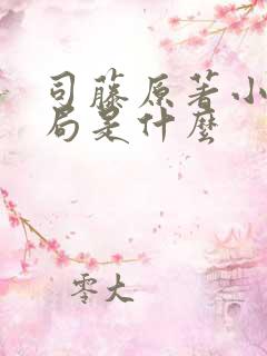 司藤原著小说结局是什么