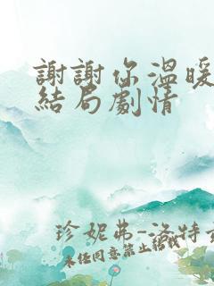 谢谢你温暖我大结局剧情