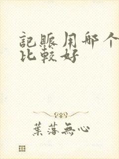 记账用哪个软件比较好