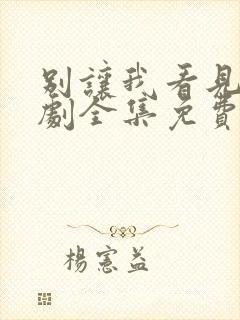 别让我看见电视剧全集免费观看