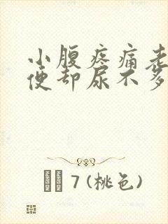 小腹疼痛老想小便却尿不多