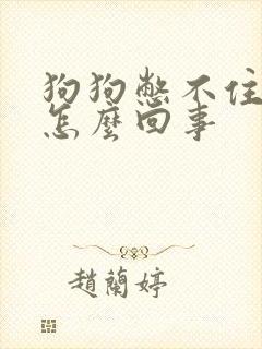 狗狗憋不住尿是怎么回事