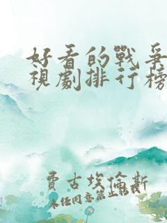 好看的战争片电视剧排行榜前十名