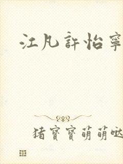 江凡许怡宁小说