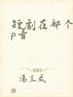 短剧在哪个app看