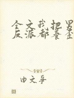 全文我把男主和反派都养歪了