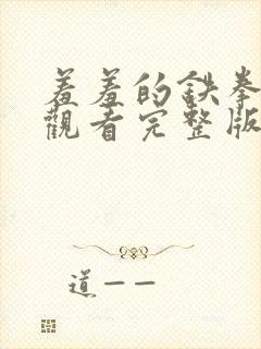 羞羞的铁拳免费观看完整版