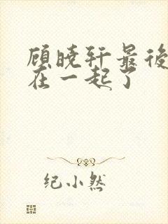 顾晓轩最后和谁在一起了