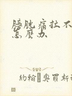 膀胱痛拉不出尿怎么办