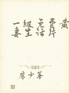 一级免费黄色夫妻生活片