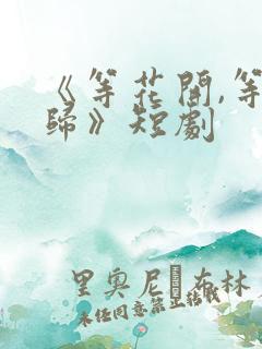 《等花开,等你归》短剧