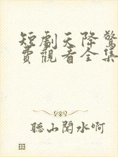 短剧天降惊喜免费观看全集