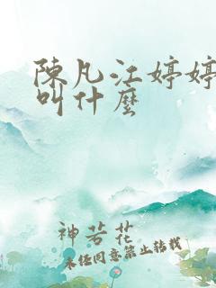 陈凡江婷婷短剧叫什么