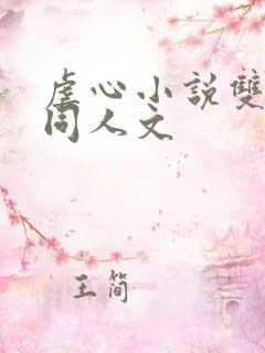 虐心小说双男主同人文