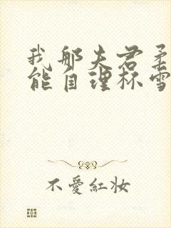 我那夫君柔弱不能自理杯雪txt下载