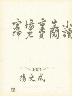 官场重生小说官神免费阅读