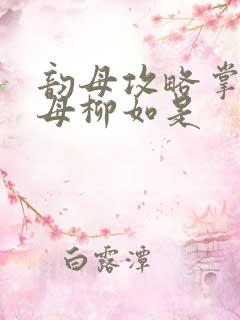 韵母攻略掌中美母柳如是