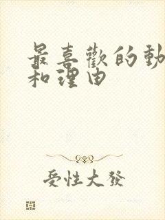 最喜欢的动画片和理由