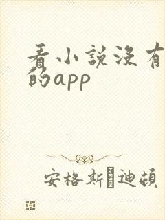 看小说没有广告的app