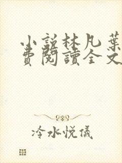 小说林凡叶惜免费阅读全文