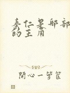 秦仁是哪部小说的主角